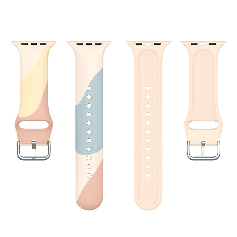 Multi-color Soft Silicone Watch Strap Replacement Band for Apple Watch Ultra 2 49mm Series 9 45mm SE (2023) 44mm Ultra 49mm Series 8 45mm 7 45mm Watch Series 6 SE 44mm SE (2022) 44mm 5 4 44mm Watch Series 3 2 1 42mm Multi-color Soft Silicone Watch Strap Replacement Band for Apple Watch Ultra 2 49mm Series 9 45mm SE (2023) 44mm Ultra 49mm Series 8 45mm 7 45mm Watch Series 6 SE 44mm SE (2022) 44mm 5 4 44mm Watch Series 3 2 1 42mm